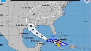 Hurricane Laura Path