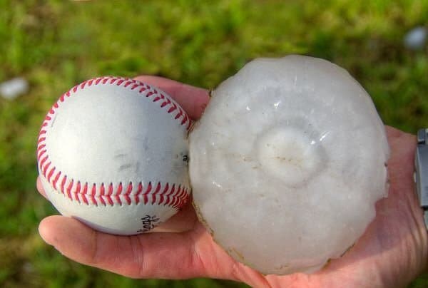 large hailstone