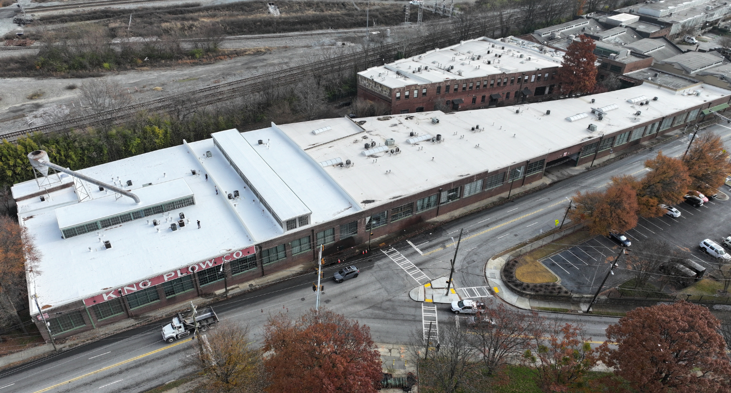 Commercial roofing project completed by BDI Roofing Group in Atlanta